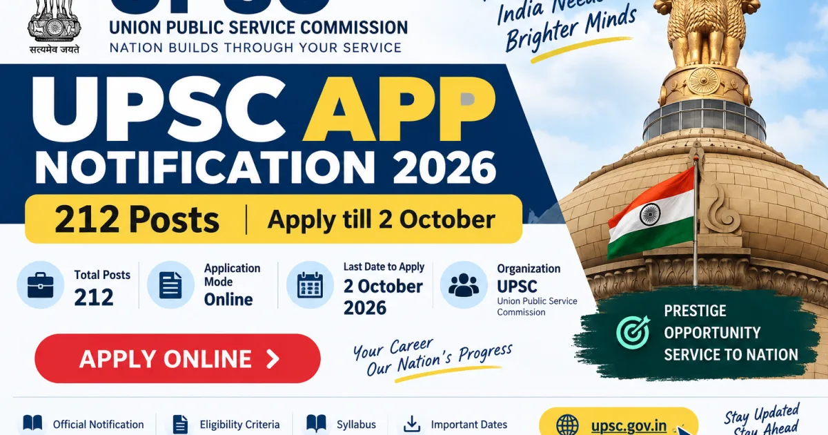 UPSC Advt 11/2026 Assistant Public Prosecutor 140 Delhi apply 212 posts